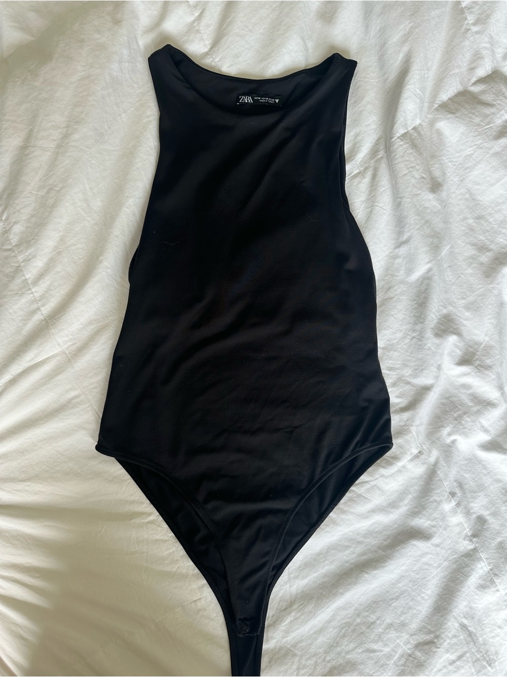 Zara Kids Black Sleeveless One-Piece Bodysuit